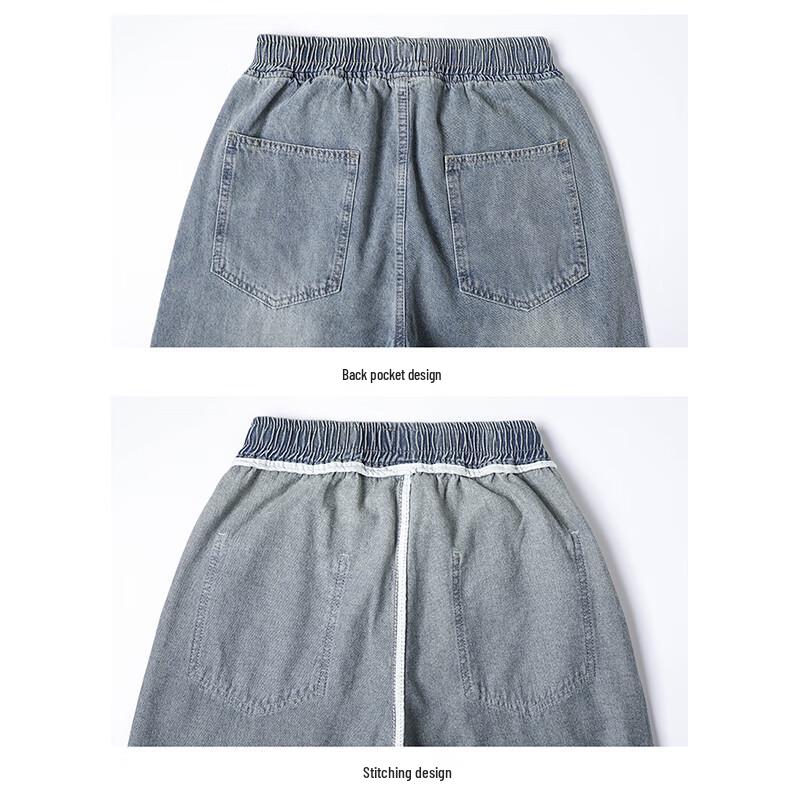 NASA MARVEL Loose Straight-Leg Jeans