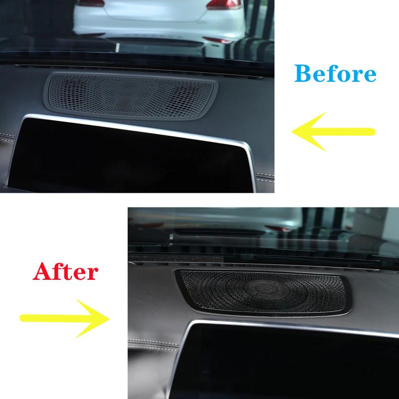 Алюминиевый сплав салона автомобиля приборная панель динамик сетка украшение для BMW 7 серии G11 G12 2017 2018 авто