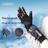 Unisex Winter Warm Fleece-Lined Touchscreen Gloves, Non-Slip and Water-Repellent for Cold Weather Driving and Riding