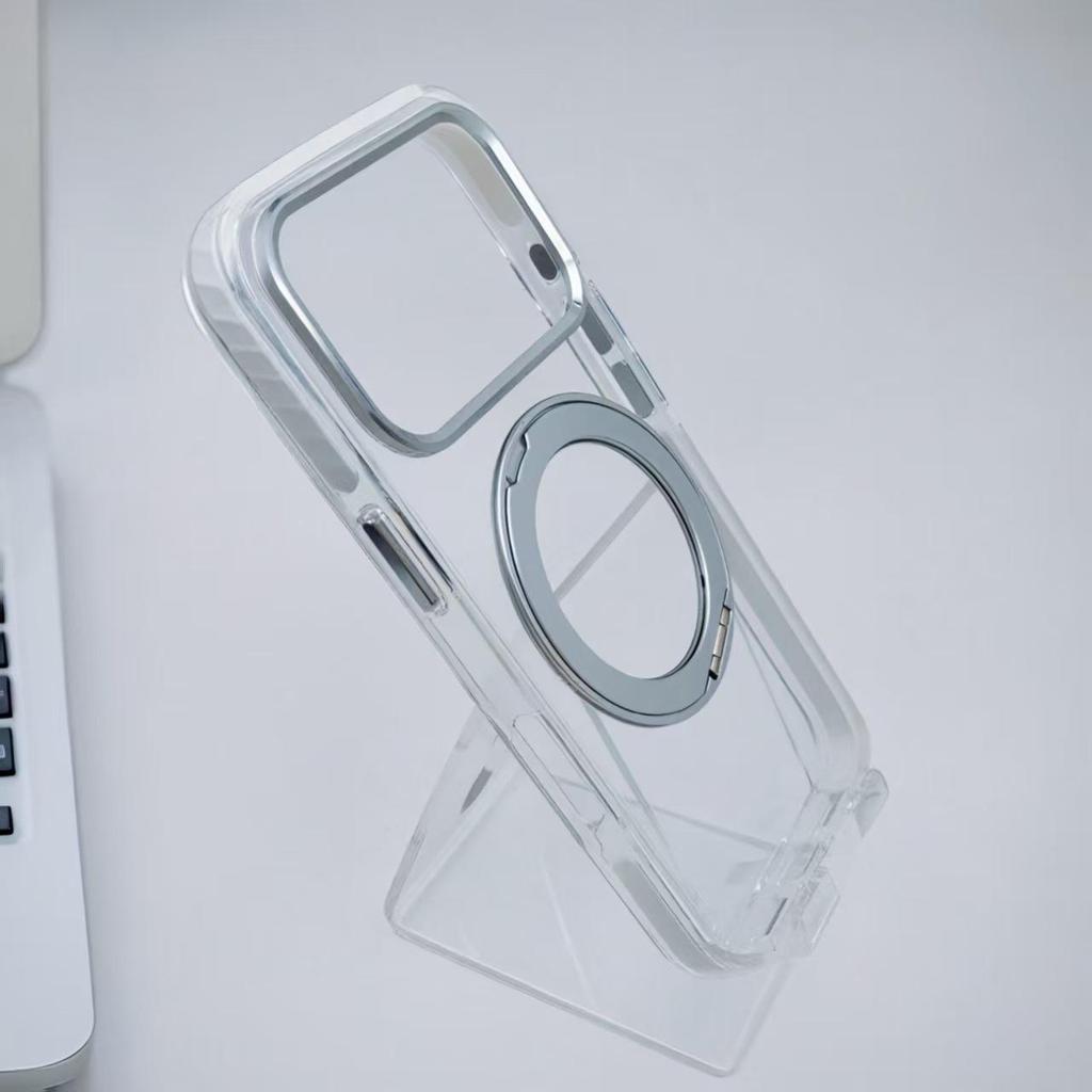 Прозрачный противоударный чехол-подставка Apple iPhone 17Pro MagSafe