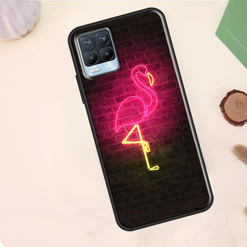 Pink Red Flamingo Case For Realme 15 Pro GT7 GT6 C75 C65 C67 C61 C53 C55 C51 C35 C63 C71 11 12 13 14 Pro Plus