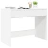 White Desk with Drawer 100 x 50 x 78 cm Engineered Wood
