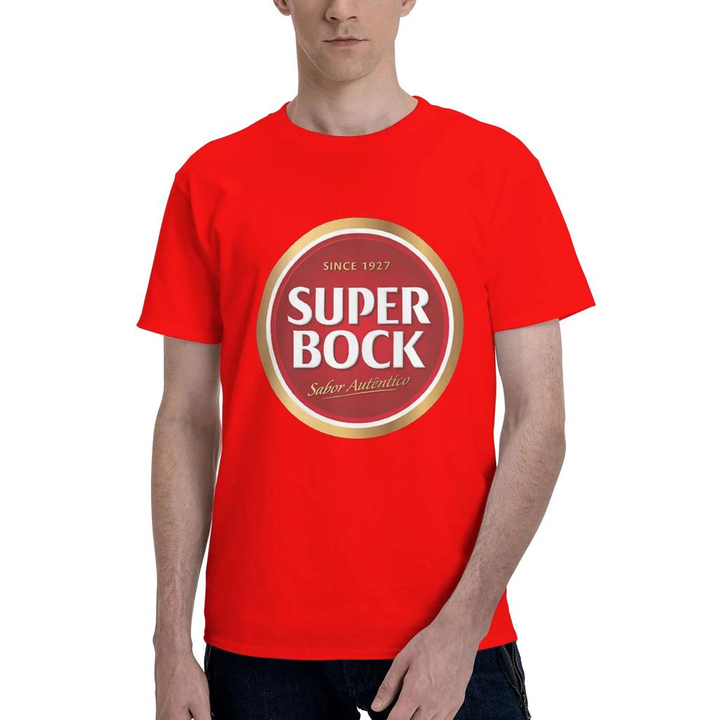 Super bock С 1927 года Мужская футболка Оверсайз футболки Мужские с круглым вырезом Хлопковые футболки Короткие Летние Мужской