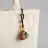 Sandalwood Bag Pendant Cartoon Wood Phone Chain Cute Pear Key Chain  Jewelry Findings