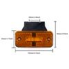 4x/6x/8x/10x 12V 24V Car External LED Side Marker Warning Light Clearance Signal For Trailer Truck Lorry RV Yellow White Red