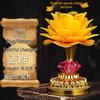 Seven-Color LED Rechargeable Buddha Offering Lamp - Lotus Design for Home and Guanyin Devotion.