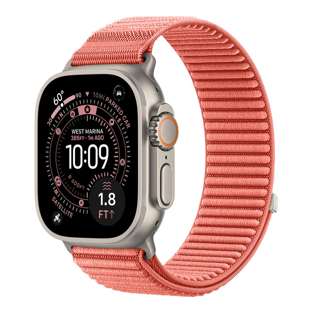 Спортивная петля для ремешка Apple Watch Серии 11/10/9/8/7/6/SE/Ultra 3 49мм 46мм 45мм 44мм 42/41/40мм Браслет Ремешок Correa iWatch Strap
