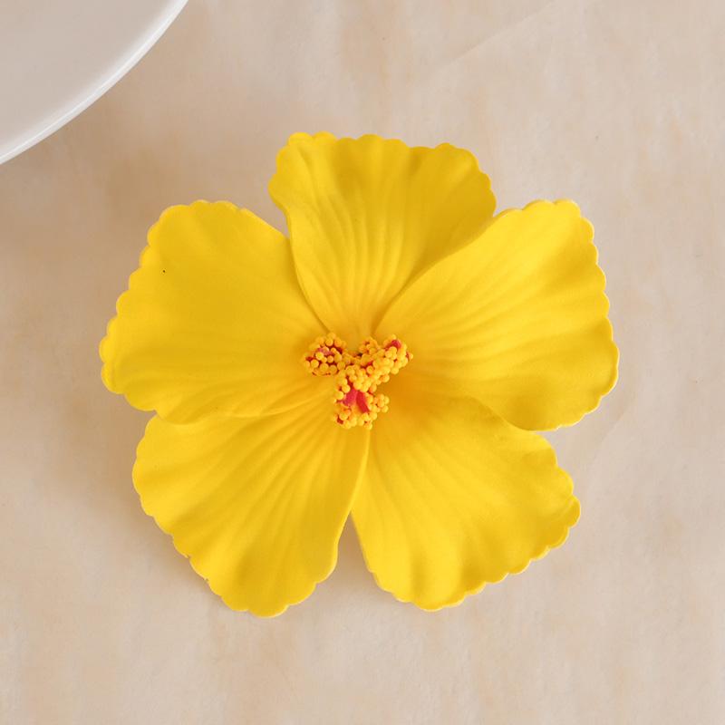 5/10 шт. Гавайский цветок гибискуса Летний тропический пляж Украшение стола для вечеринки по случаю дня рождения DIY Декор для волос Свадебные искусственные цветы