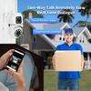 8-мегапиксельная HD IP Wifi камера с двумя объективами, беспроводная наружная PTZ-камера, цветное ночное видение, домашний радионяня, автоматическое обнаружение движения