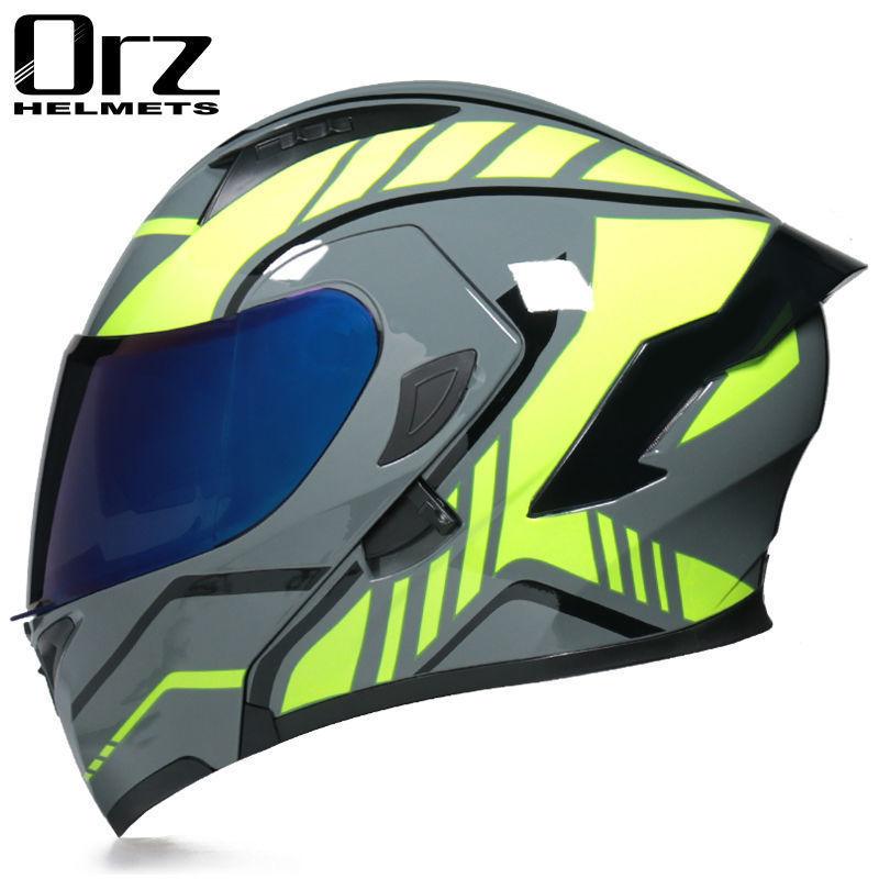 Motorcycle Helmets Men's and Women's Unveiling Helmets Full Helmets Tail Rider Bluetooth Locomotive Men's and Women's Winter Personality Electric
