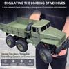 Военный грузовик на радиоуправлении 6x6 Дорожный автомобиль с дистанционным управлением Масштаб 1/16 Грузовик на дистанционном управлении 4WD Вездеход Скалолазный Армейский транспортный автомобиль Игрушечный автомобиль для детей