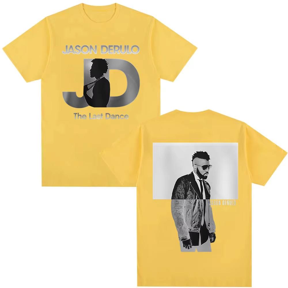Jason Derulo The Last Dance Tour 2026 graphics Cotton shirt unisex Y2k Hip hop Style Summer Unisexs Short sleeve Tshirt fan gift