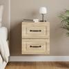 Wall Mounted Nightstand Sonoma Oak 34.5 x 33 x 40 cm
