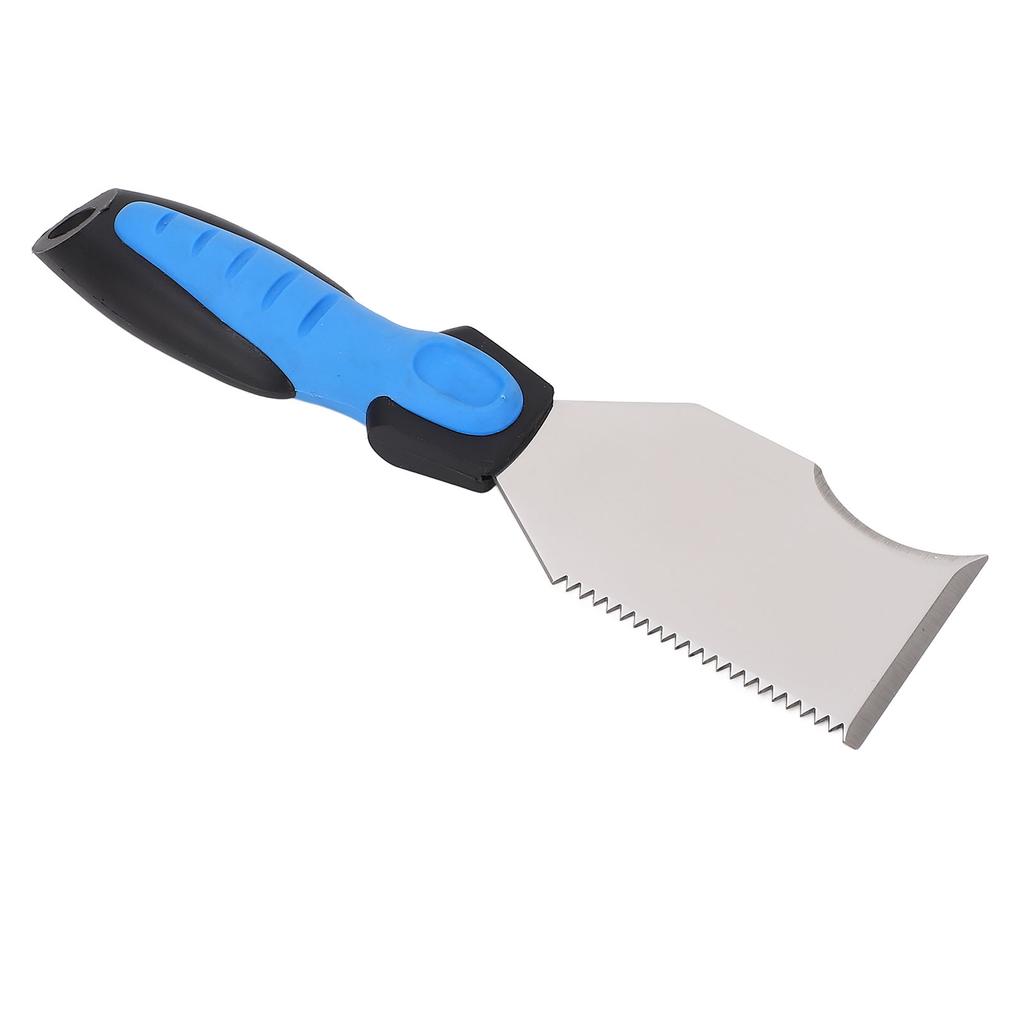 Многофункциональный шпатель-резак Лезвие из нержавеющей стали Резиновая ручка Портативный скребок для краски Металл