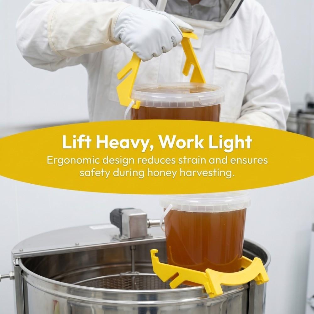 3Pcs Yellow Honey Bucket Rack Portable Uncapping Tank Holder Beehive Frame Holder Beekeeping