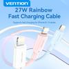 Кабель Vention USB C для iPhone 15 14 13 12 11 8 Pro Max Xs iPad Macbook Провод 27 Вт PD Быстрая зарядка Type C - Lightning Кабель для передачи данных