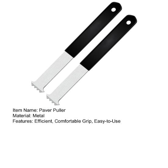 1 пара съемников для укладки тротуарной плитки, съемник для тротуарной плитки со скребком для швов, микрозубцы, захватные пазы, инструмент для извлечения тротуарной плитки для сада, газона, двора, патио, укладчика тротуарной плитки