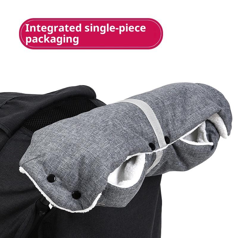 1 шт. Аксессуары для коляски Теплые перчатки для детской коляски Толстая муфта для рук на коляску Флисовая накидка для рук для детской коляски Перчатки для тележки