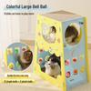 Multifunctional Cat Villa: Self-Amusement Toy with Scratching Board, Tunnel, Bed, and Climbing Frame for Boredom Relief