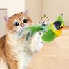 Chirping Interactive Pet Toy Teasing Toy Plush Bird Toy Creative Simulation Bird Cat Toys  For Cat