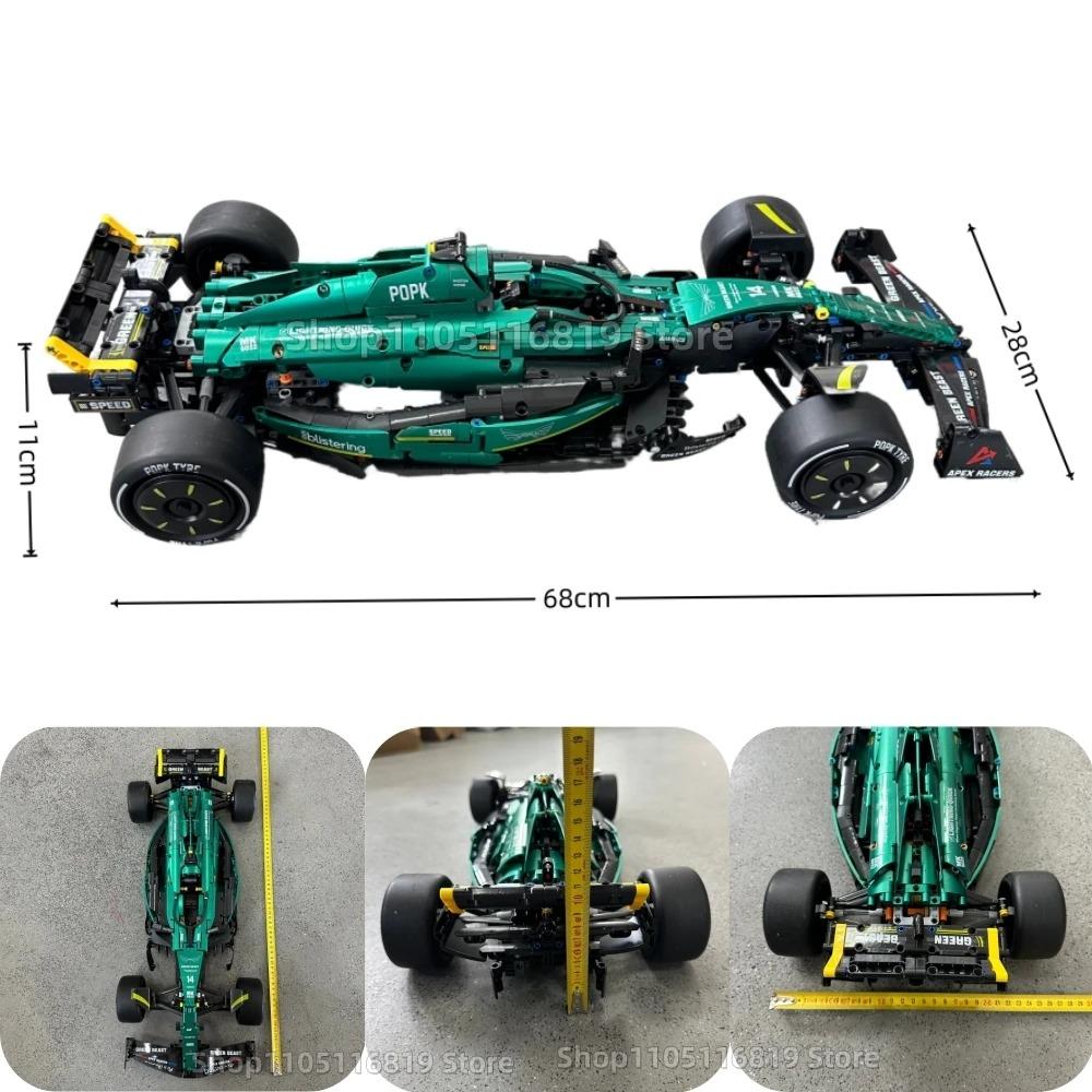 Классический Гоночный Автомобиль Martin AMR24 Строительные Блоки 1912 шт. Кирпичики MOC F1 Гоночные Технические Модели Автомобилей Набор Рождественский Подарок