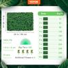 12pcs Artificial Boxwood Panel UV Boxwood Hedge Wall Panels Artificial Grass Backdrop Wall 24X16" 4cm Green Grass Wall Fake Hedge for Decor Privacy