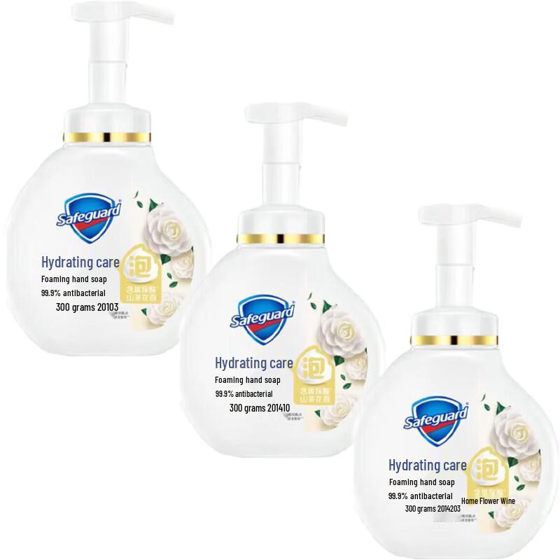Защита Антибактериальная пенка для мытья рук с ароматом камелии (3-Pack)