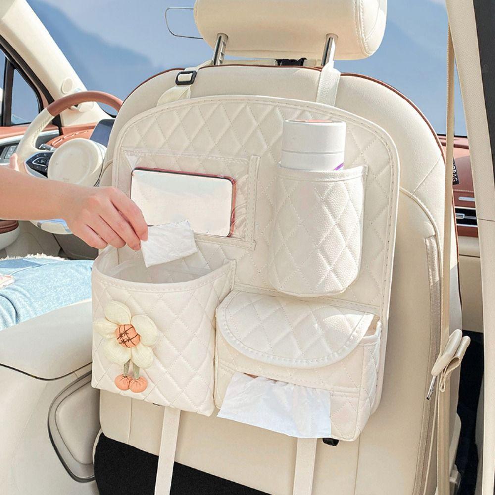 Бытовой органайзер для автомобильного сиденья с несколькими карманами Органайзер для заднего сиденья автомобиля Держатель для документов в машину Автомобильные принадлежности