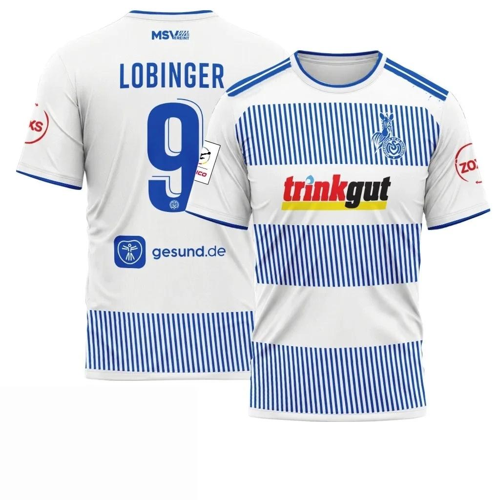 27-27 Новая футбольная футболка MSV Duisburg Памятная 3D Быстросохнущая Rock Sports Мужская футболка с коротким рукавом