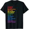 T Shirt Men Kawaii Summer Tops Tees Unisex Pride Science Is Real Black Lives Matter Love