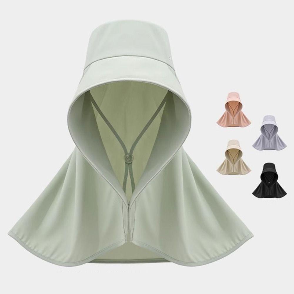 Solid Color Outdoor Beach Hat Breathable Sun Protection Cap Wide Brim Sunhat  Outdoor Activities