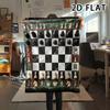 1Pc Chess Print Flannel Blanket,High quality Comfortable for All Seasons,Home Decor,Warmth and Comfort,Perfect for Christmas Gifts