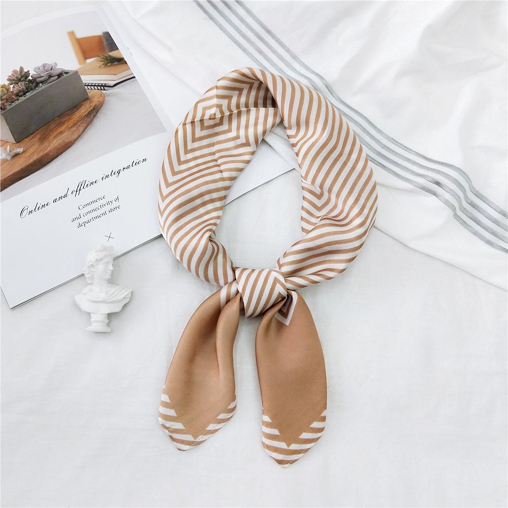 Fashion Decoration Scarf Hairband Tie Hair 70 Small Square Scarf Silk Scarf Women'S Spring And Autumn Versatile Small Scarf Professional Scarf