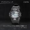 [Clefa] Digital Watch, Waterproof, Stopwatch Function, Urethane Strap, 191120, Men's, Black