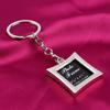 Lovely Mini Creative Metal Alloy Insert Photo Picture Frame Keyring Keychain Gift