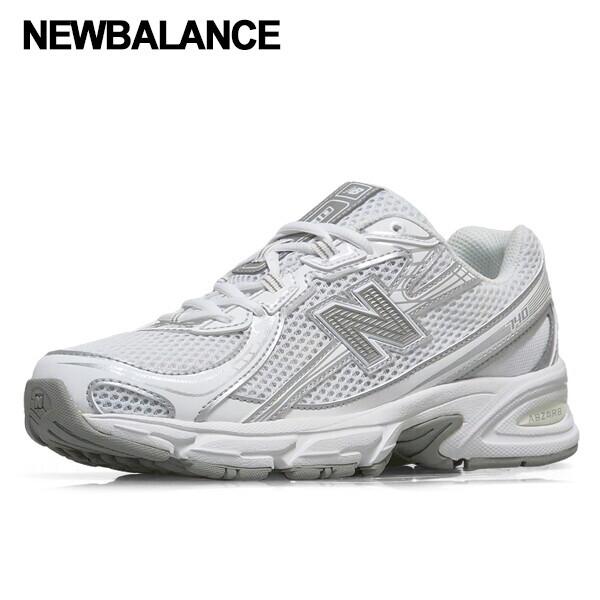 New Balance Кроссовки Белые Металлик Серебристые Gs 740