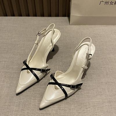 Горячая Распродажа 2025 Новые Женские Джинсовые Босоножки на Каблуке Остроносые Туфли на Высоком Каблуке Женская Обувь Красивые Женские Туфли на Высоком Каблуке Sandalias Mujer