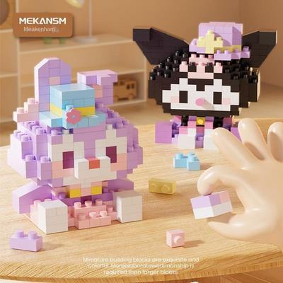 Строительные блоки из микро-бриллиантов с животными для вечеринок, креативные развивающие игрушки для девочек, подарки для детей 6/7/8/10 лет