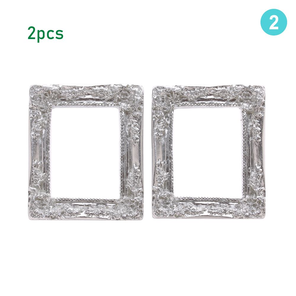 Имитация мебели Модель кукольного домика Миниатюрные аксессуары Украшения для кукольного домика Рамка для фото из смолы