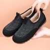 Old Beijing Winter Cloth Shoes Women's Velvet Soft-soled One-pedal Cotton Shoes Casual Fashion Versatile Warm Flat-soled Doudou Shoes