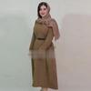 2024 Autumn Women's Fashion Versatile Two-Piece Dress & Coat Set with Turn-Down Collar