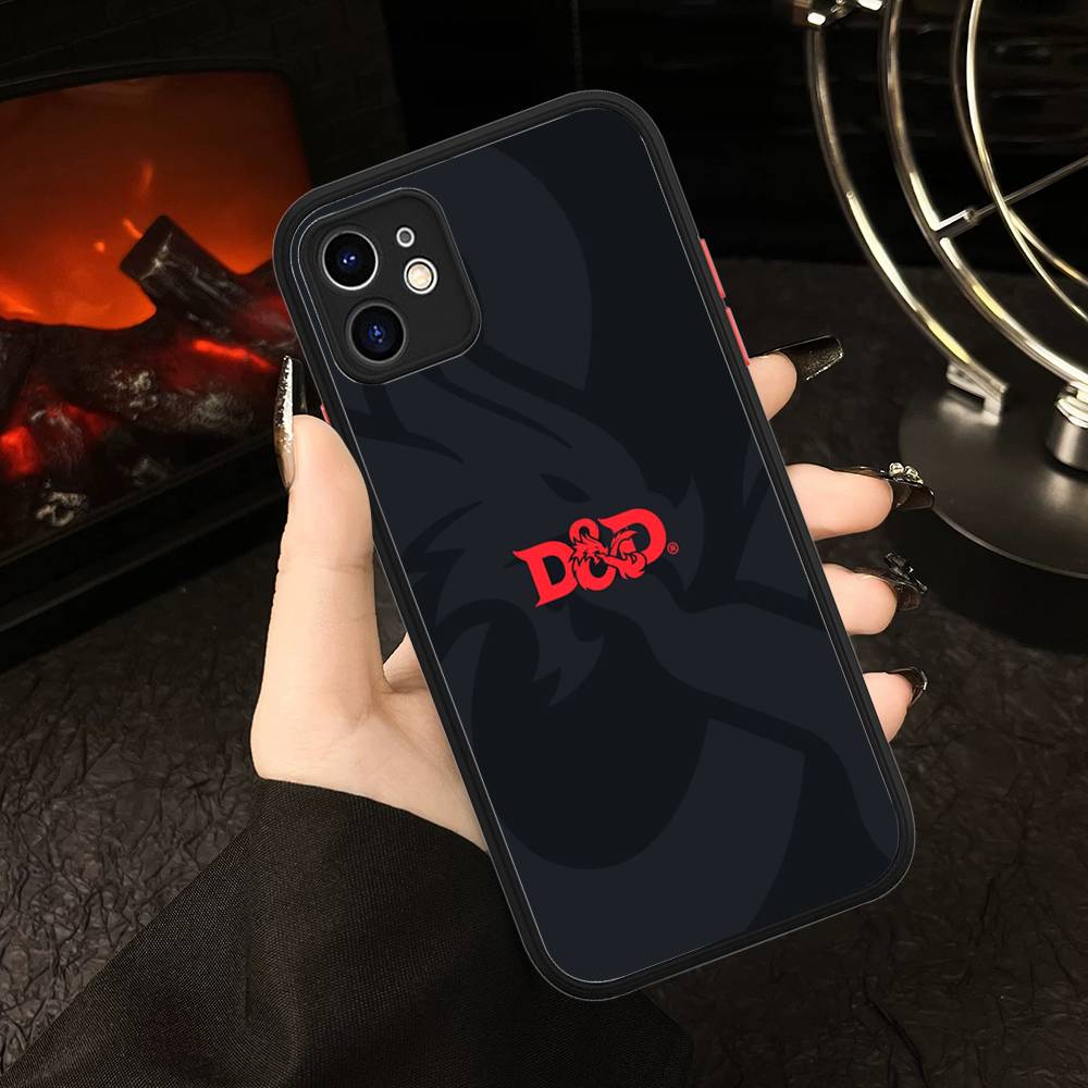 Fantasy Movie D-Dungeons D-Dragons Phone Case For IPhone 16 15 14 Plus 15 13 12 11 Pro Max X XS MAX Matte Cover