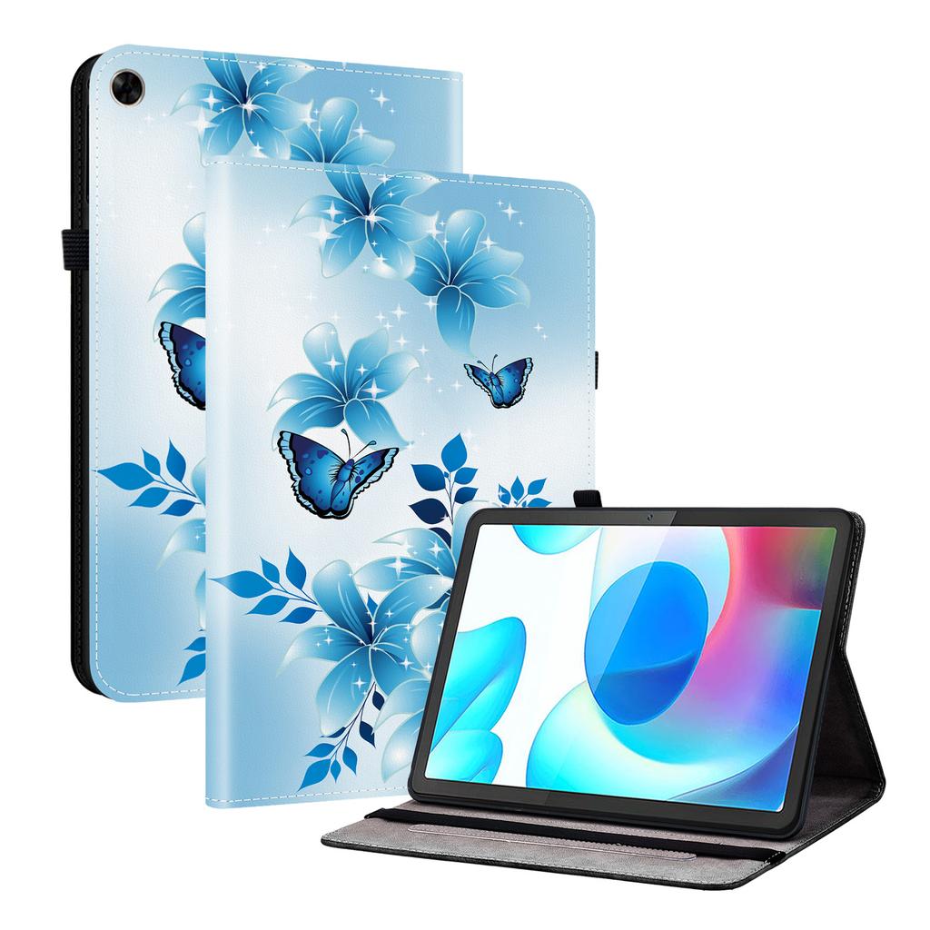 Чехол для планшета Realme Pad из искусственной кожи — 11 стилей! Прочный, с 2 слотами для подставки, держателем для карандашей и слотами для карточек, гибкая задняя крышка из ТПУ