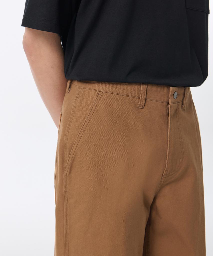 MUSINSA STANDARD Canvas Regular Fit Work Pants [Desert Brown]