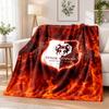 Stade Rennais FC Printed Flannel Blanket Warm Comfort Bed Throw For Indoor Home Decoration