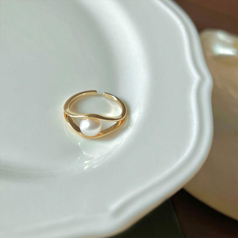 Sweet Cuff Ring Temperament Rabbit Design Daily Jewelry Personality Finger Ring  Festival Ornaments