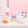 Animal Mermaid Plush Toy with Bead Chain Stuffed Panda Bunny Pig Cat Bear Plushie Doll DIY Keychain Decoration Backpack Ornament Birthday Gift