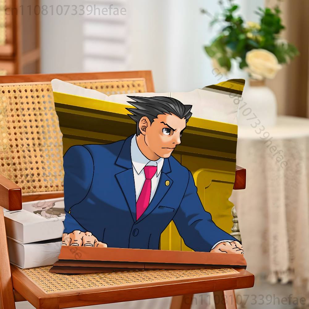 Игровой Чехол на Подушку AAce AAttorney Плюшевые Наволочки Домашний Декор Чехол на Подушку для Дивана Кровати Стула Гостиной