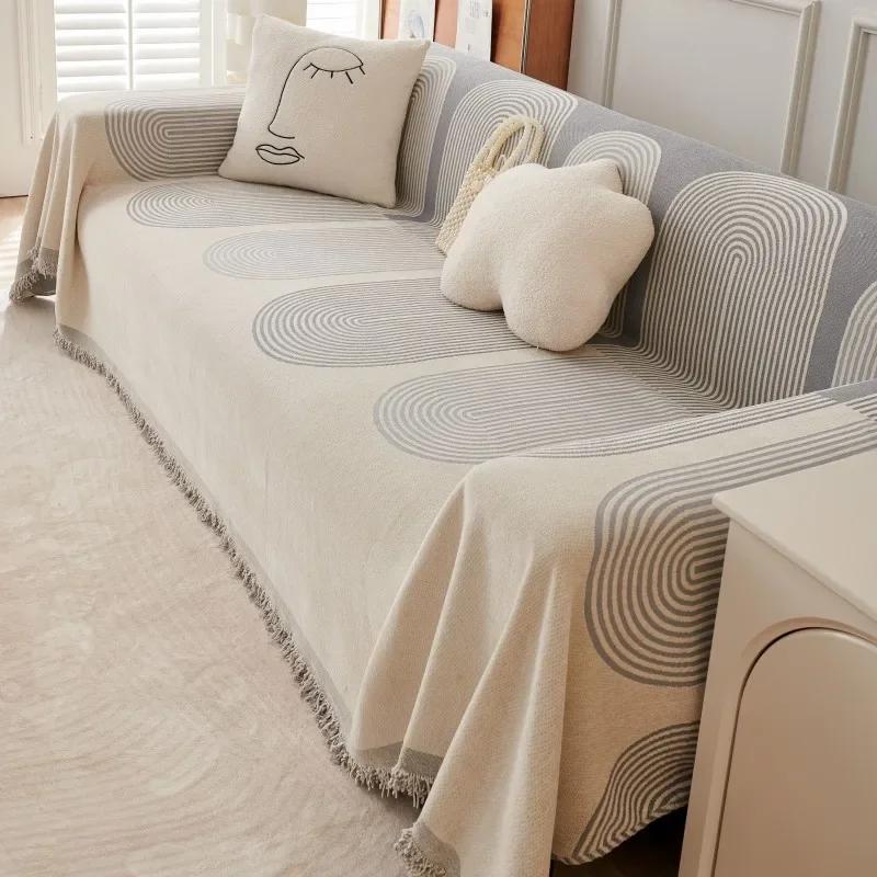 Скандинавские одеяла для дивана, большое одеяло для кемпинга, пикника, отдыха, отдыха, пляжное полотенце, белый дорожный коврик с кисточками, льняное белье