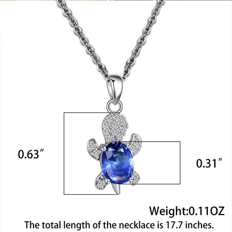 Tortoise Pendant Necklace Earring Set Niche Design Sense Female Jewelry